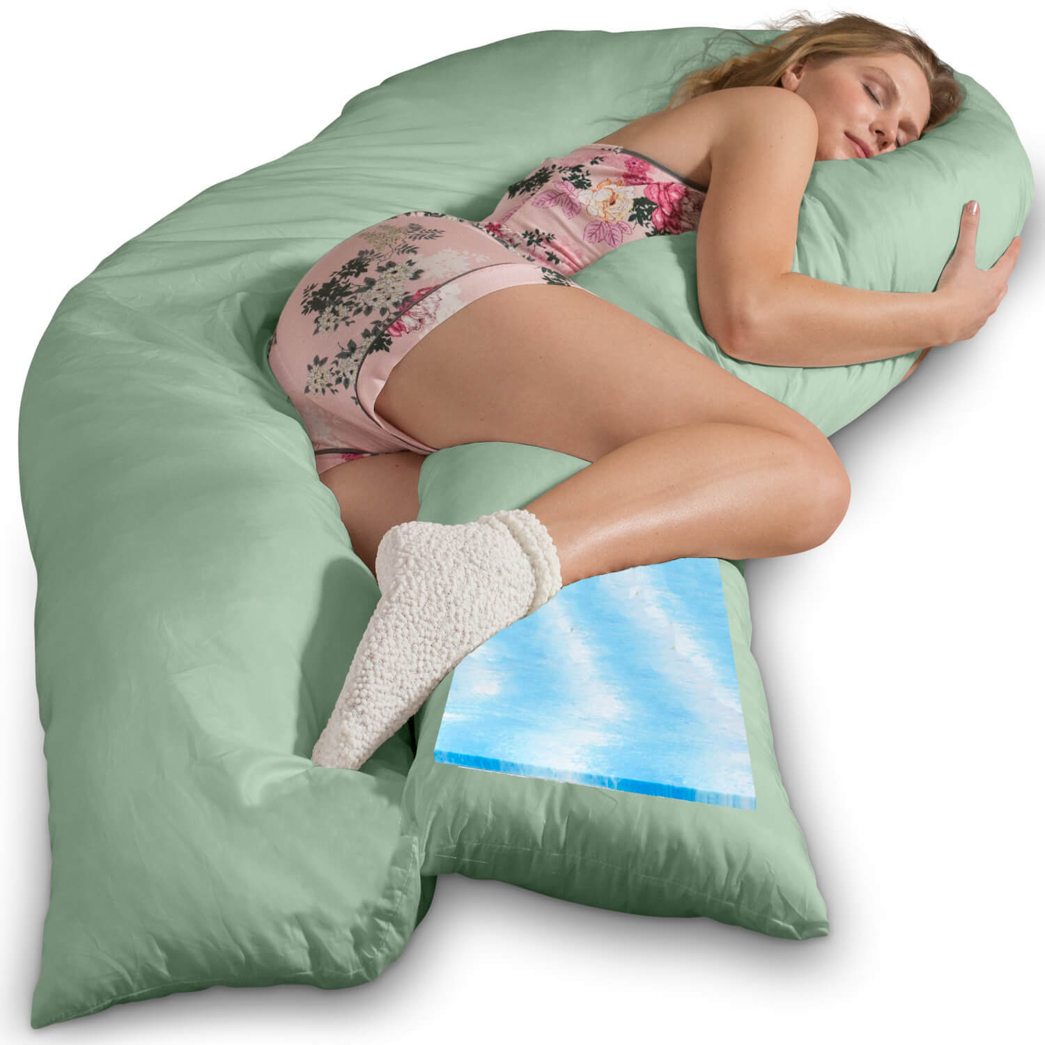 Traumreiter VISCO XXL Kissen Bundle mit Bezug Baumwolle + Deluxe Bezug