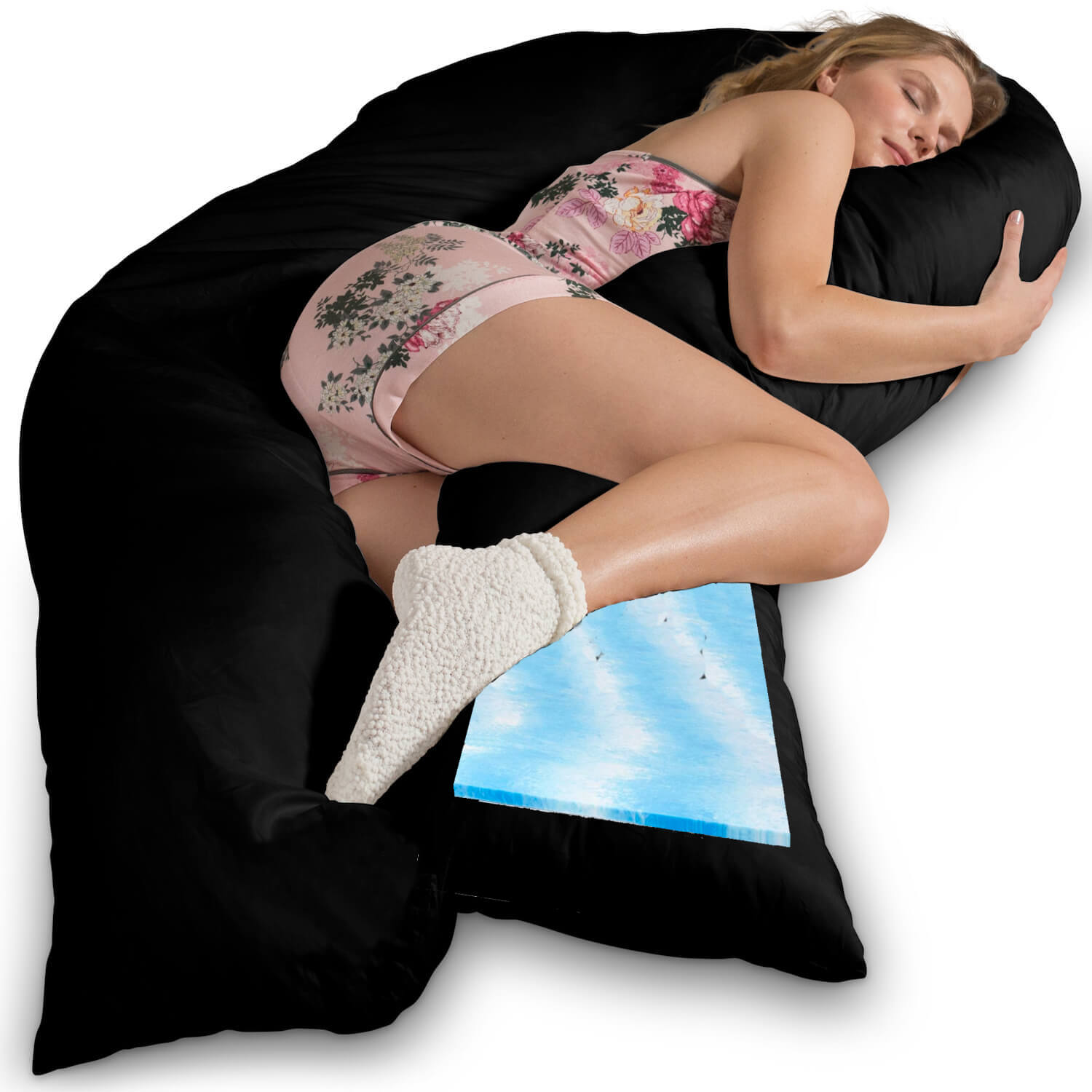 Traumreiter VISCO XXL Kissen Bundle mit Bezug Baumwolle + Deluxe Bezug