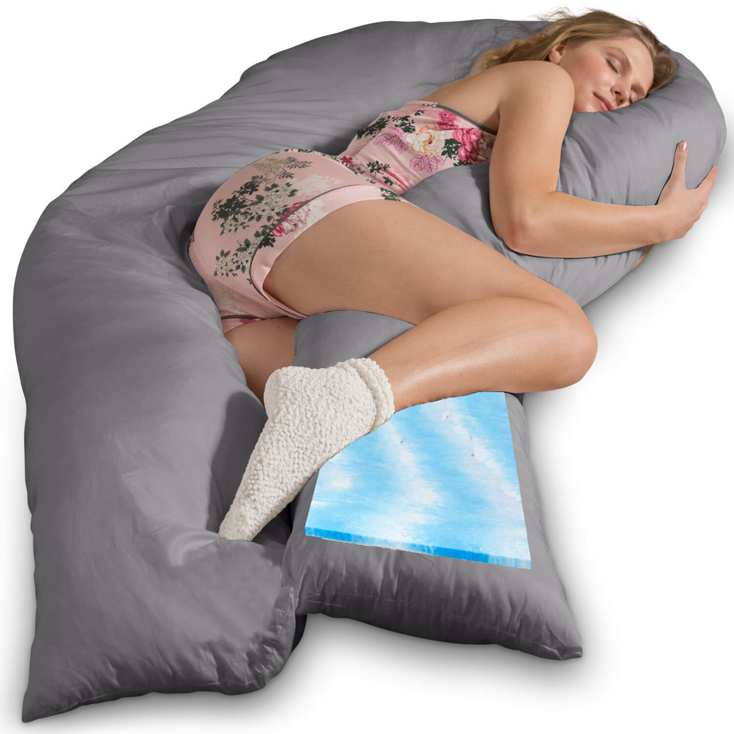 Traumreiter VISCO XXL Kissen Bundle mit Bezug Baumwolle + Deluxe Bezug