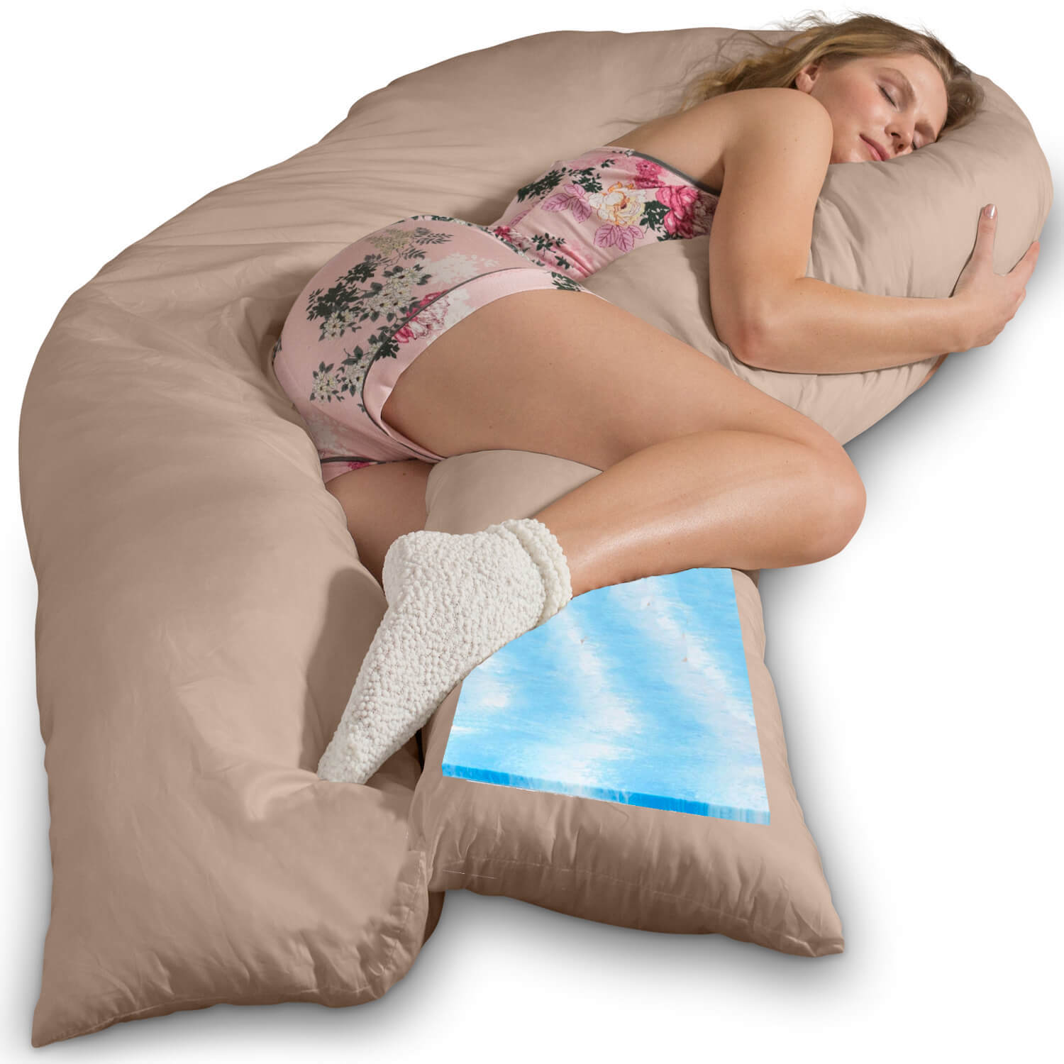 Traumreiter VISCO XXL Kissen Bundle mit Bezug Baumwolle + Deluxe Bezug