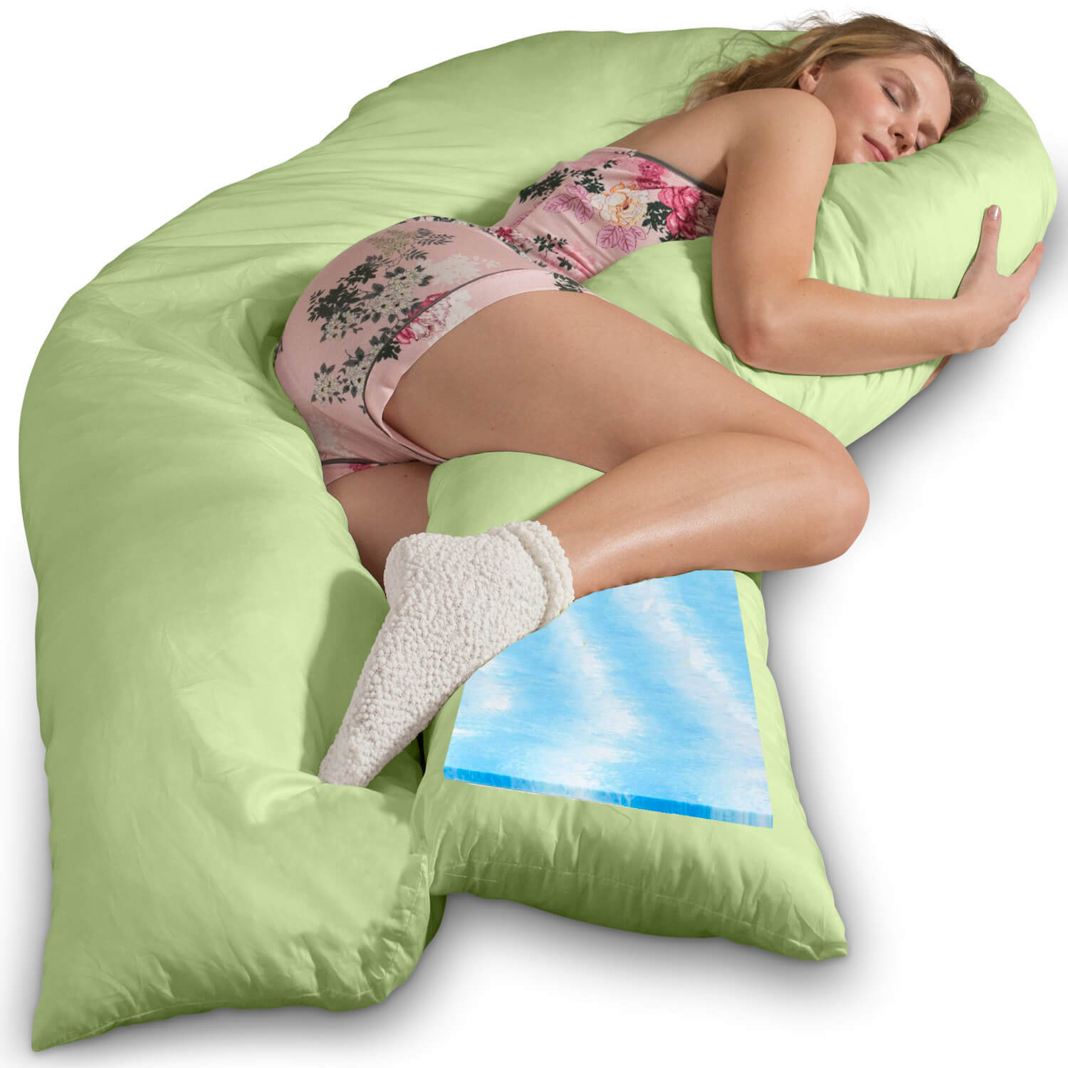 Traumreiter VISCO XXL Kissen Bundle mit Bezug Baumwolle + Deluxe Bezug