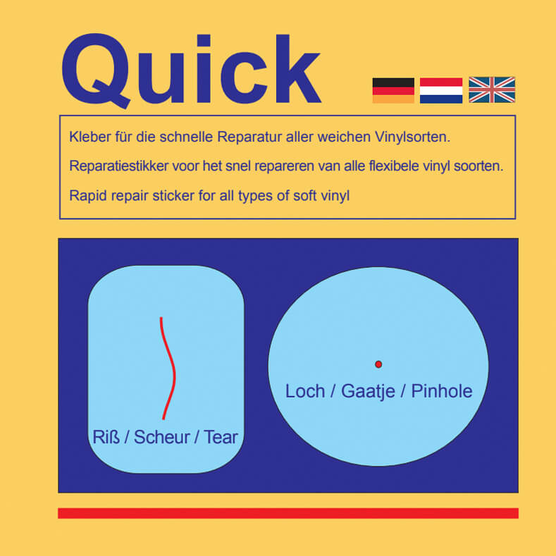 Quick Reparatur Set Flicken für das Wasserbett