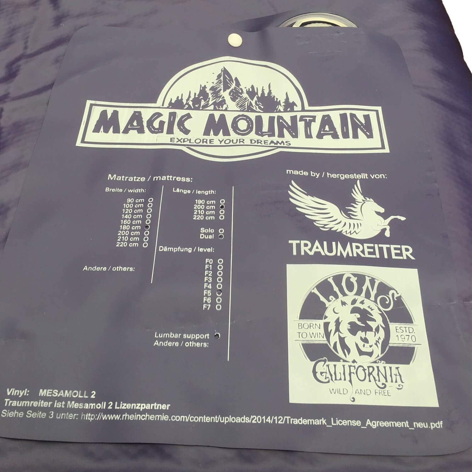 Wasserbettmatratze Solo / Softside Wassermatratze Mono PREMIUM