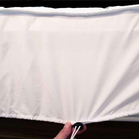 Wasserbett-Auflage mit Reißverschluß und Gummizug