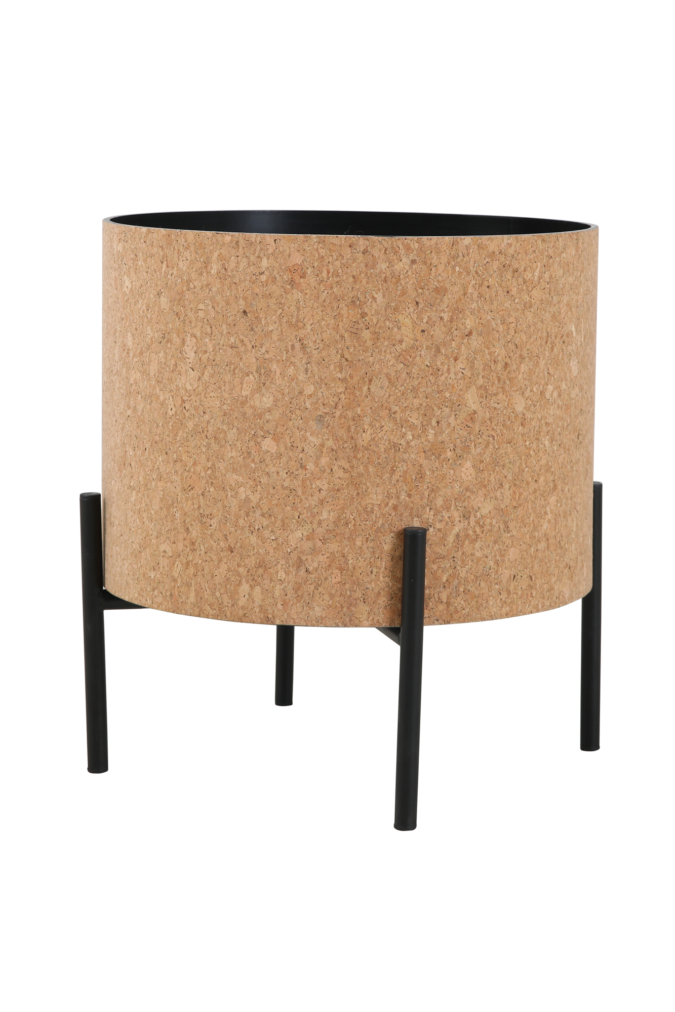 Couchtische, 2er Set MDF mit Kork, Stahlbeine | Maße großer Tisch: ca. B63xT63xH48,5 cm, Maße kleiner Tisch: ca. B41,5xT41,5xH36,5 cm, Tischplatten abnehmbar, mit Stauraum im Inneren – Bild 3