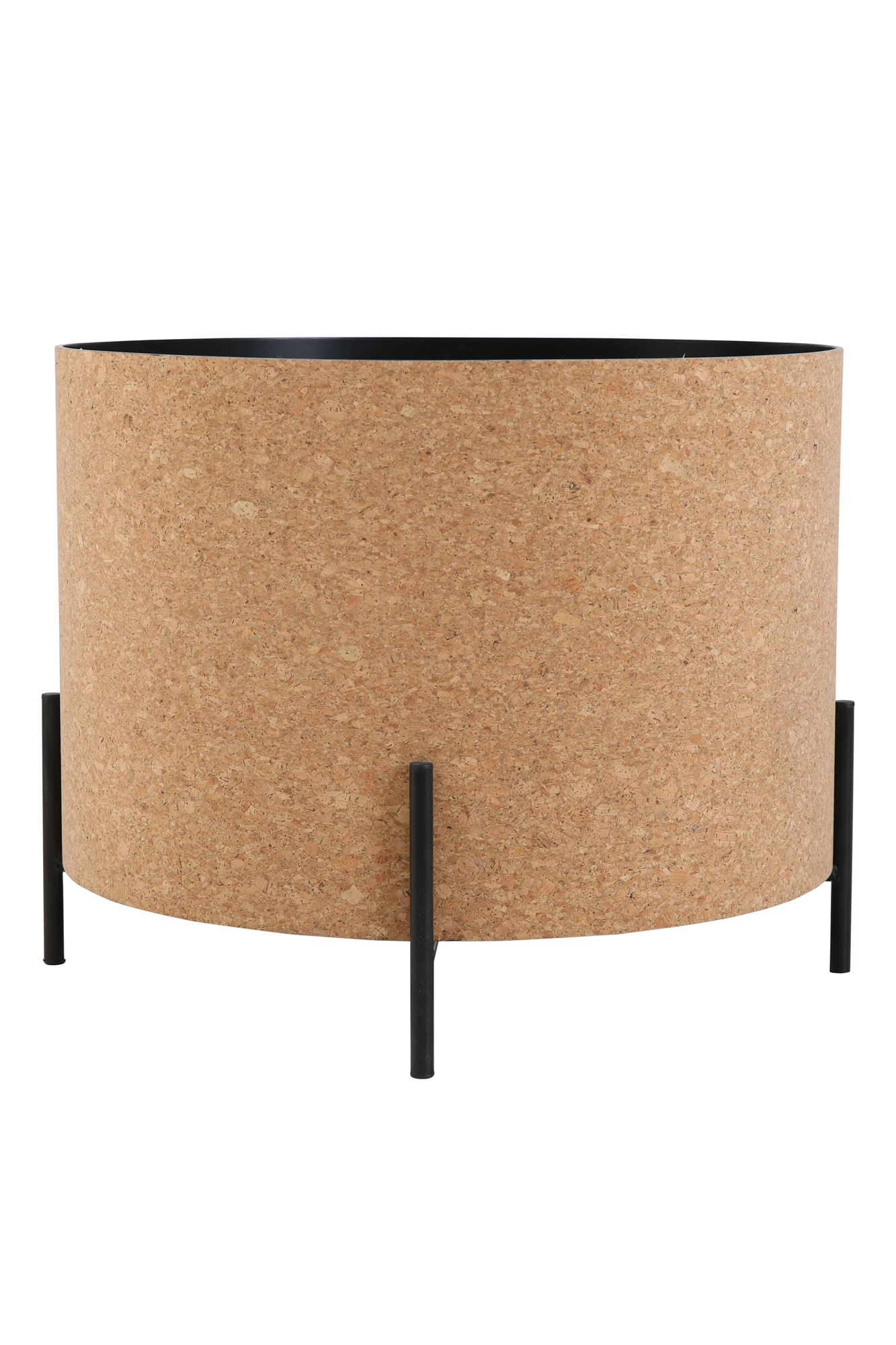 Couchtische, 2er Set MDF mit Kork, Stahlbeine | Maße großer Tisch: ca. B63xT63xH48,5 cm, Maße kleiner Tisch: ca. B41,5xT41,5xH36,5 cm, Tischplatten abnehmbar, mit Stauraum im Inneren – Bild 12